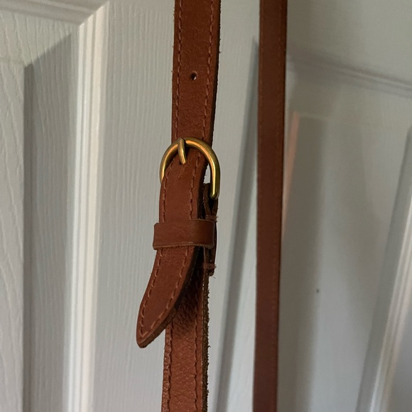 Madewell Small Crossbody Red Leather Purse Rectangle Minimalist Simple - Picture 12 of 15